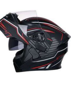 Jiekai Helmet JK-316 (L) Matt Black/Red